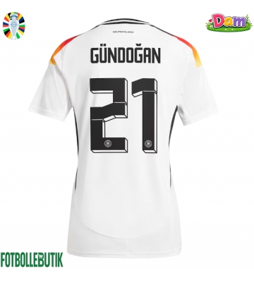 Tyskland Ilkay Gundogan #21 Hemmatröja Kvinnor EM 2024 Kortärmad